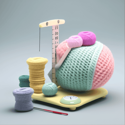 Woman holding different yarns