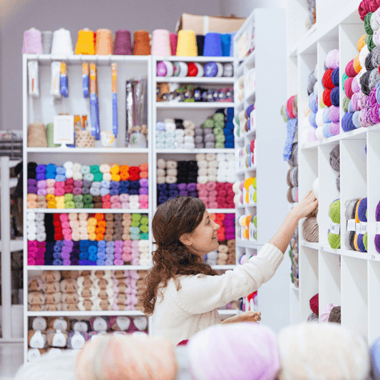 Inside a yarn store