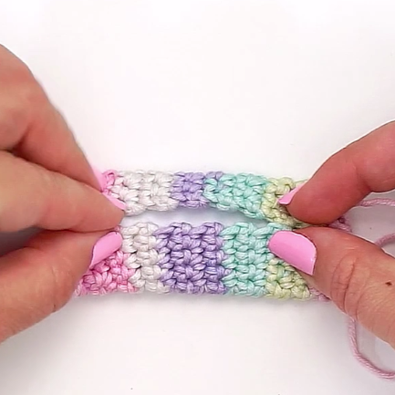 Slap on bracelet crocheted