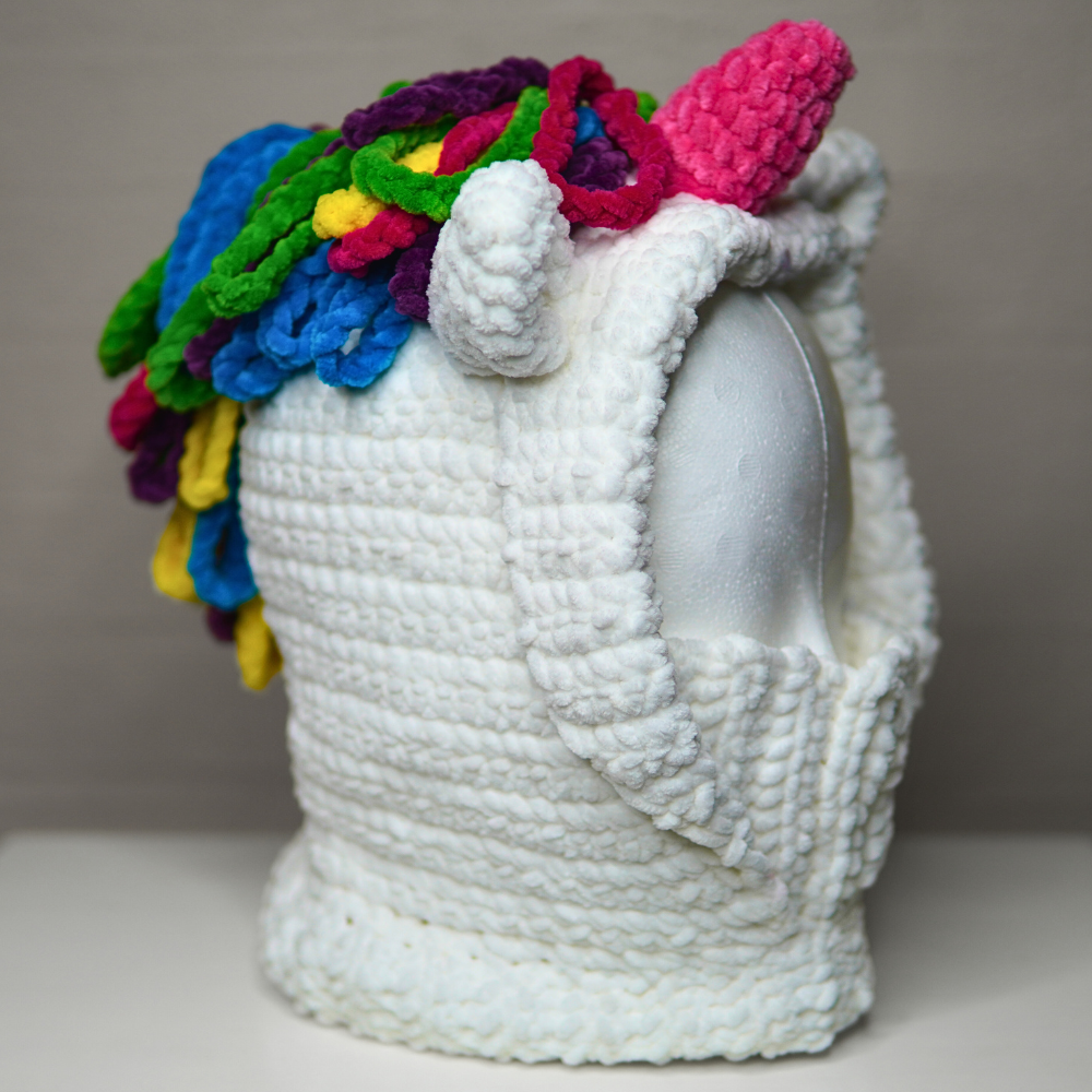 Unicorn crochet balaclava - unicorn turtleneck crochet pattern