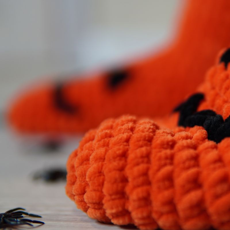 Crochet Halloween Slippers