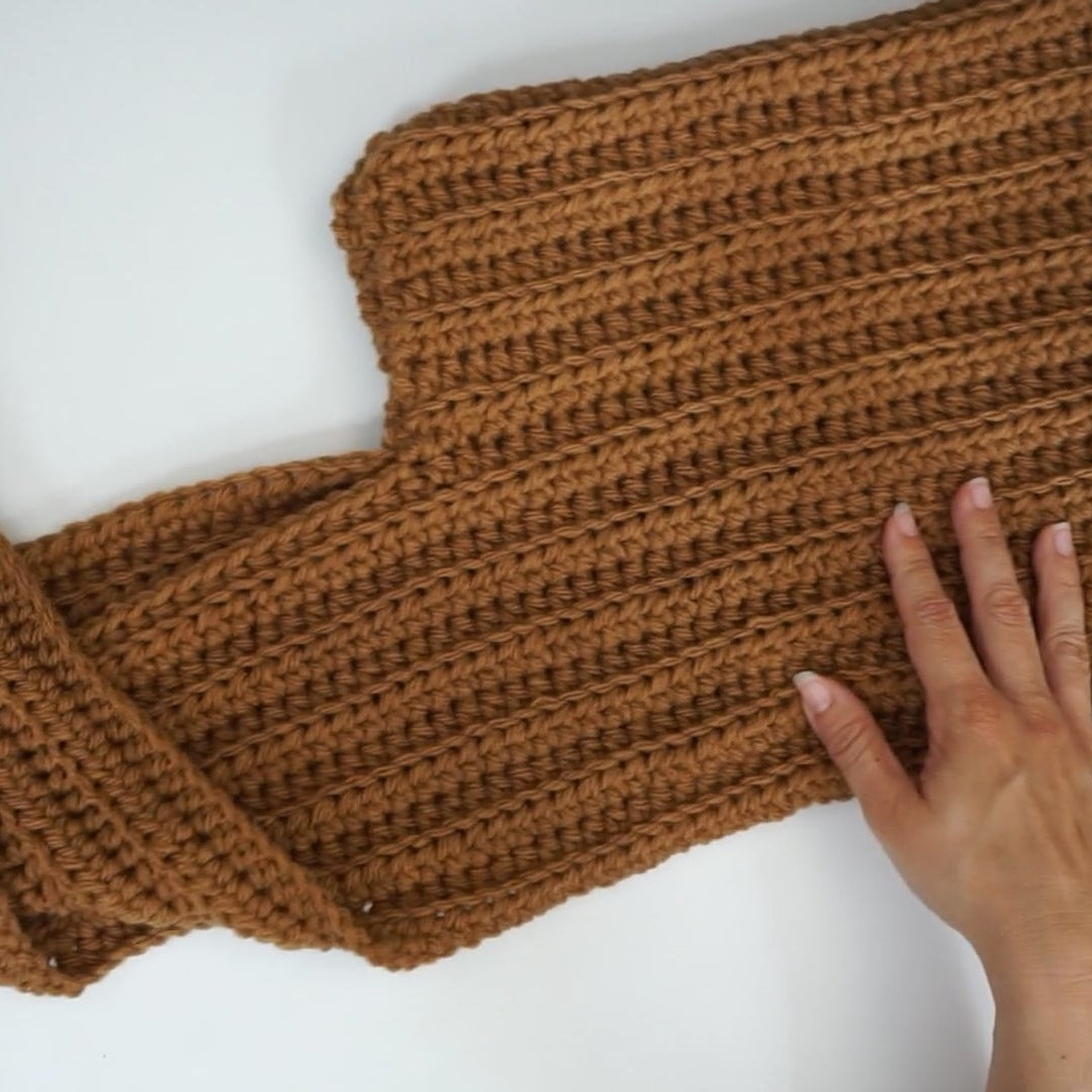 bulky yarn hooded scarf crochet pattern