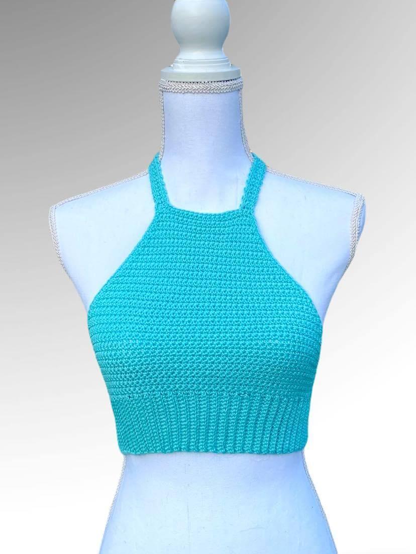 PATTERN: Halter Top - Diving Ducks Crochet