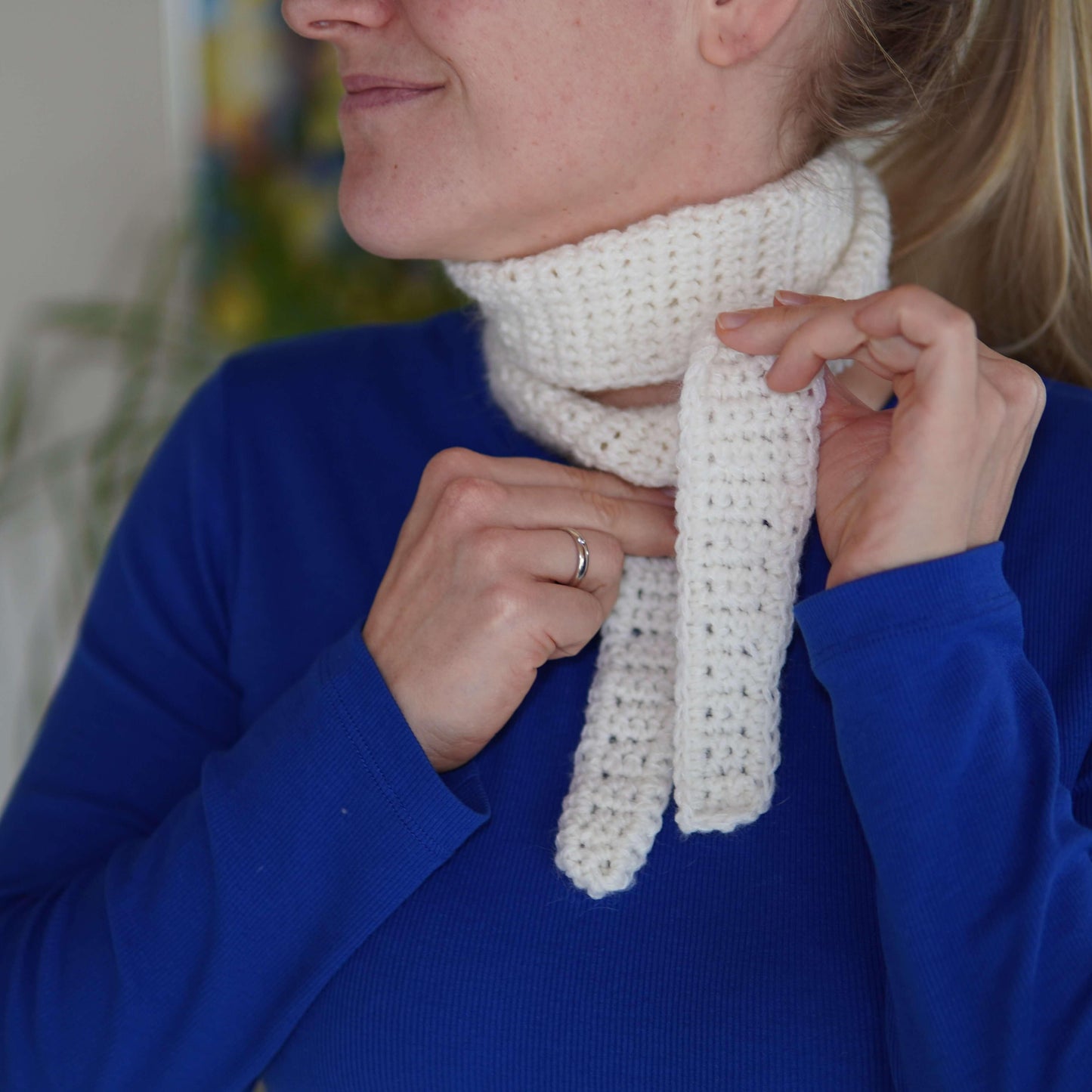 Hæklet Tørklæde - DANISH PATTERN - Diving Ducks Crochet