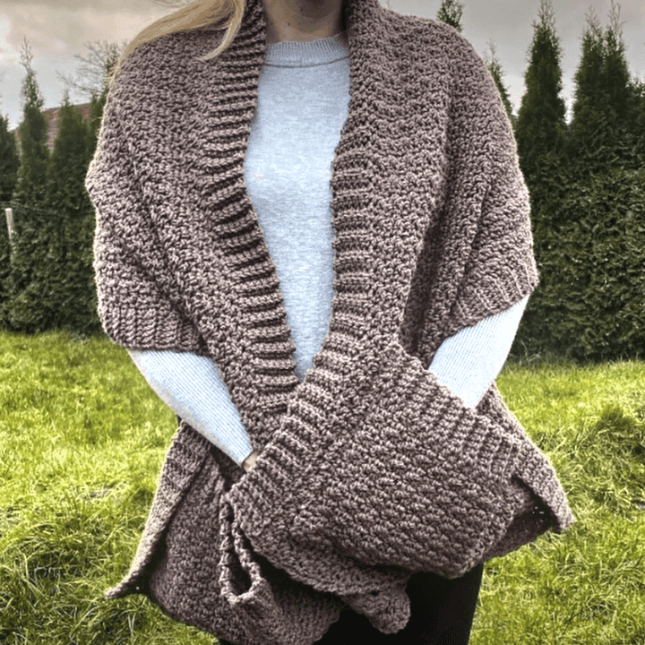 PATTERN: AMAZING Pocket Shawl Wrap
