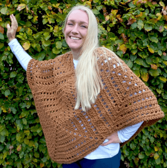 PATTERN: Granny Square Poncho - 4 Squares - Diving Ducks Crochet