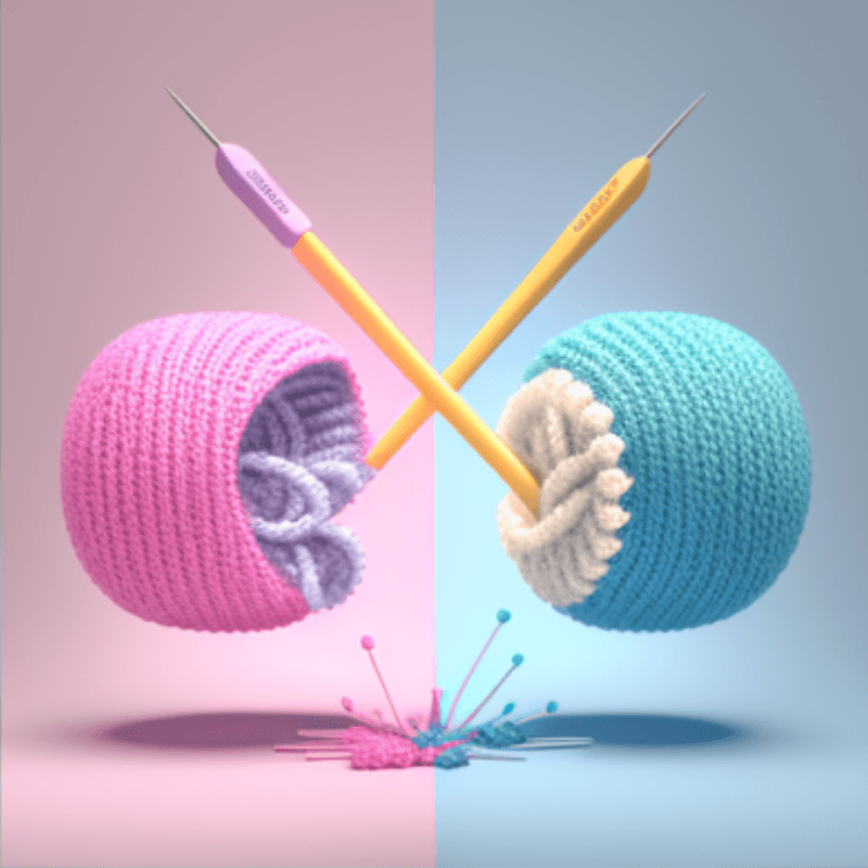 Fight style crochet vs knitting