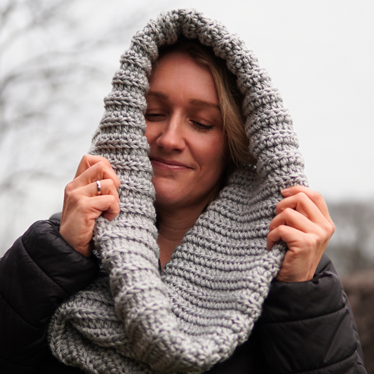 Crochet wrap snood shawl scarf