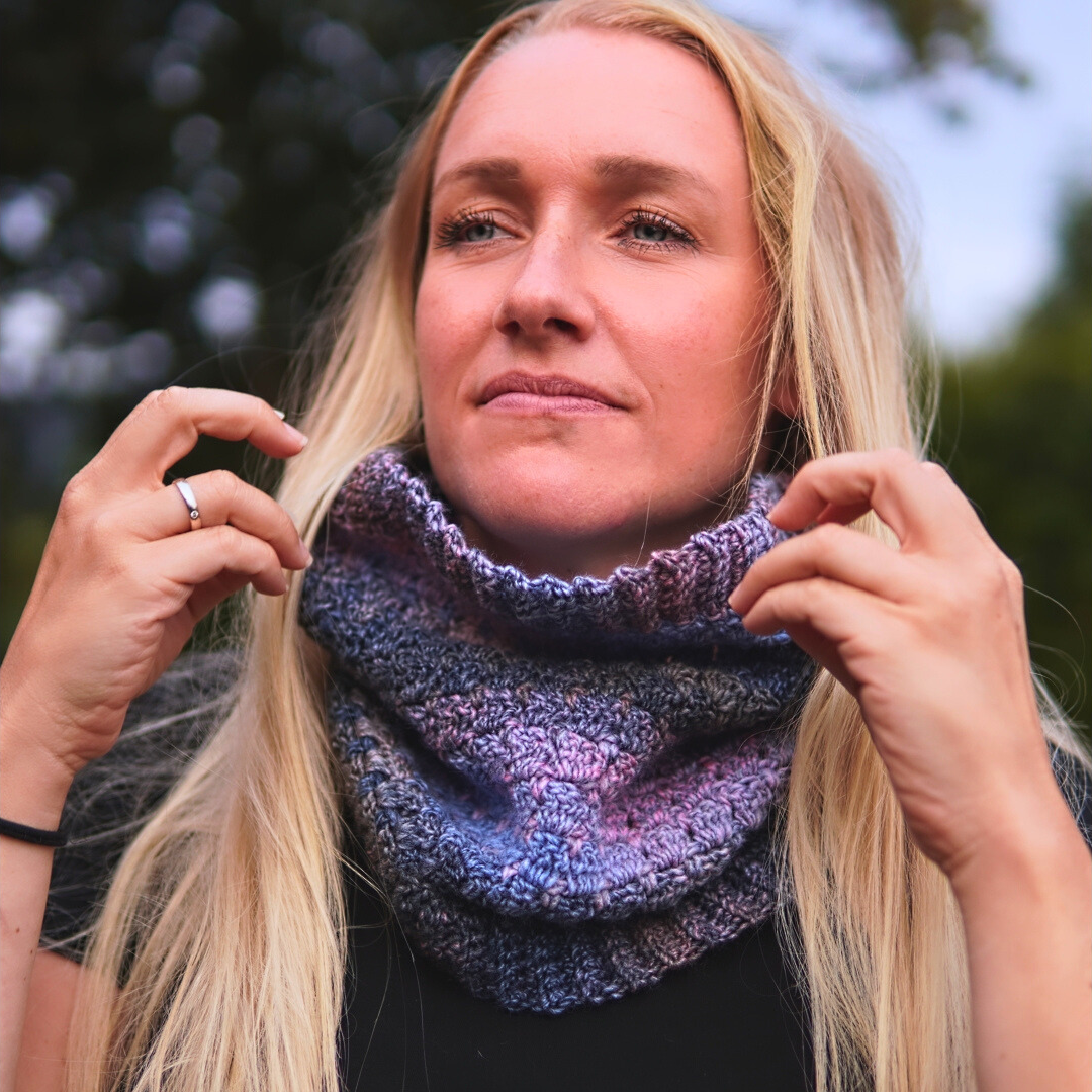 easy crochet cowl scarf pattern