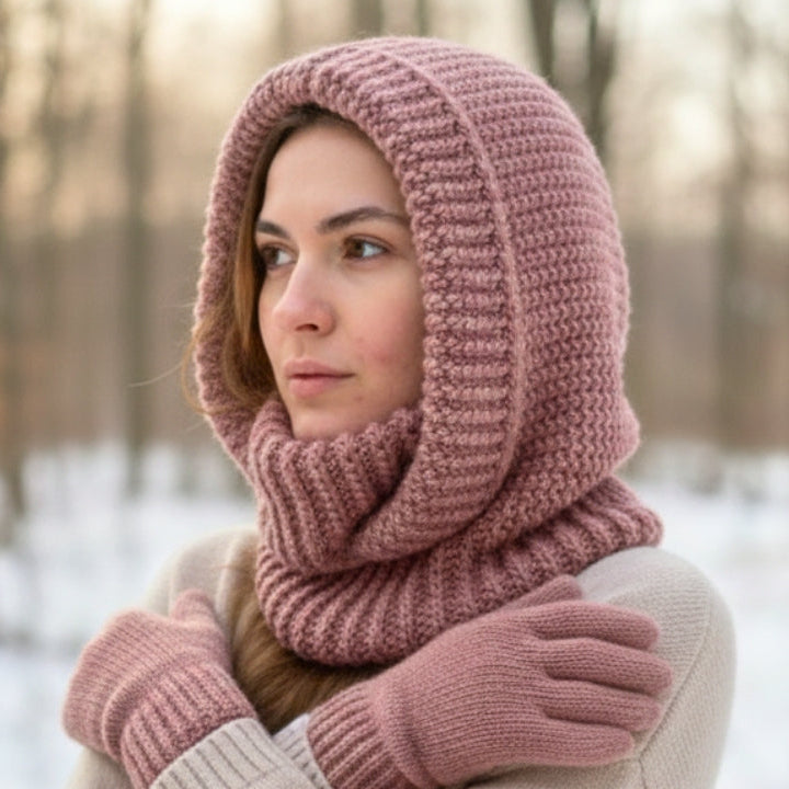 Perfect Tunisian Crochet Balaclava Tutorial | No Curl Turtleneck Hoodie
