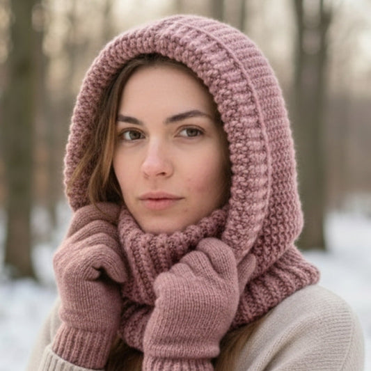 Perfect Tunisian Crochet Balaclava Tutorial | No Curl Turtleneck Hoodie