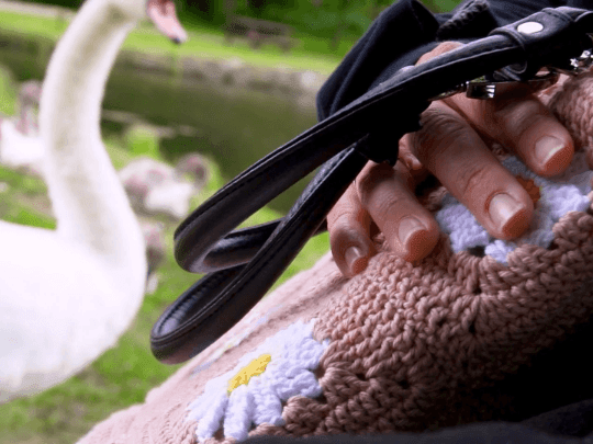 Hand Crochet Duck Phone bag