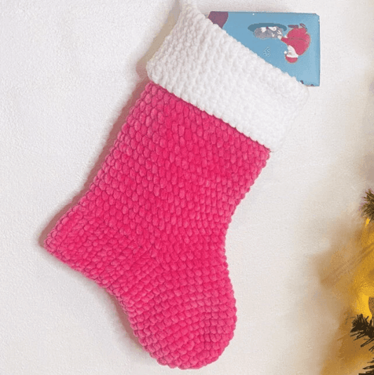 PATTERN: Velvet Yarn Christmas Stocking - Diving Ducks Crochet