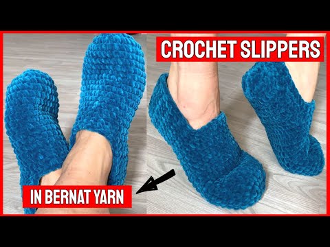 tep-by-step tutorial on creating cozy crochet slippers for adults using Bernat yarn. Suitable for all skill levels. Watch now on our YouTube channel!